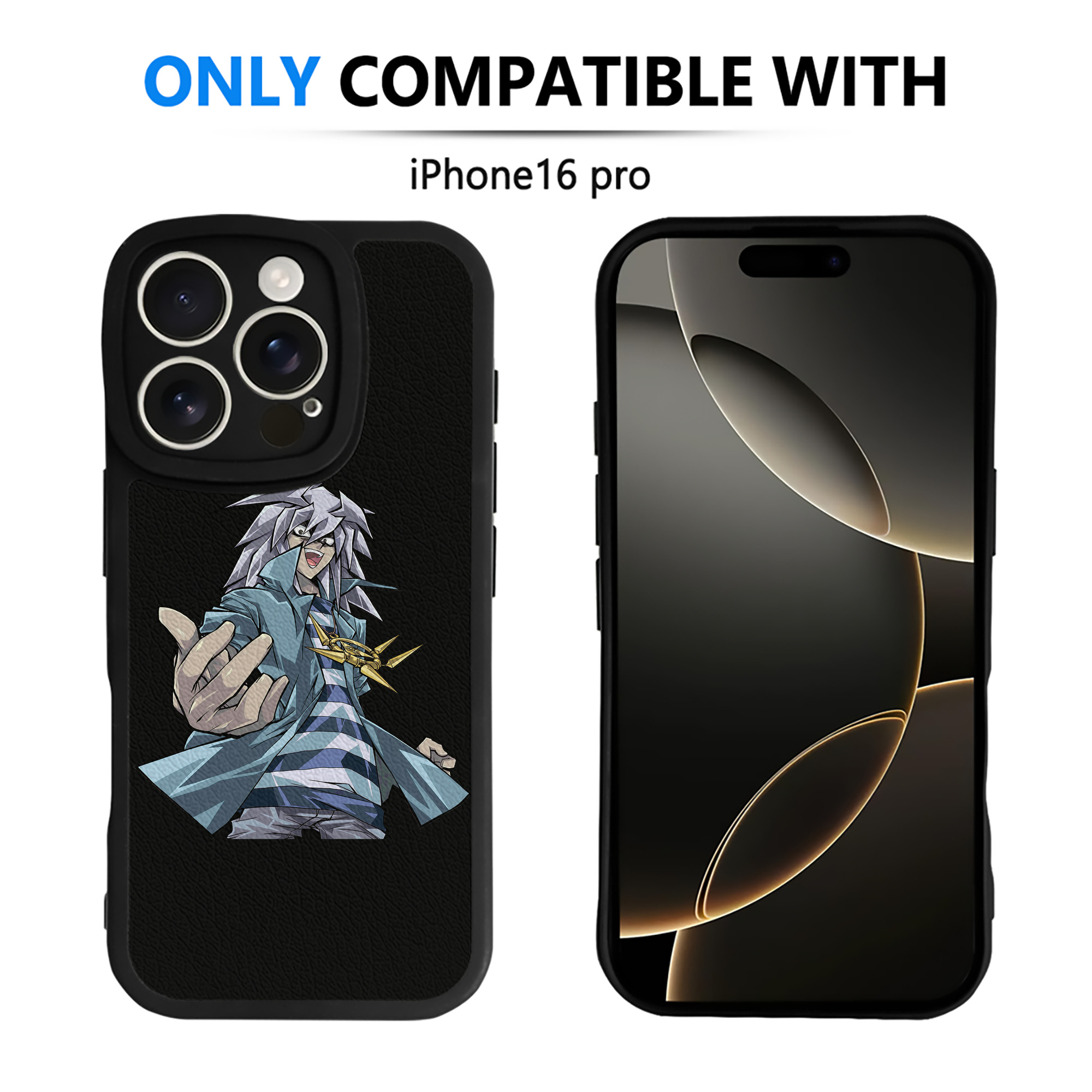 （画像用） 遊☆戯☆王 Yu-Gi-Oh! 【iPhone 16シリーズ対応】シリコンスマホケース（レザー調） 材質：シリコン